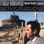 CARLO BERGONZI--OPERA RECITAL - Classics Today
