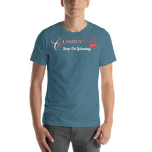 "Keep On Listening!" Short-Sleeve Unisex T-Shirt (Dark Colors)
